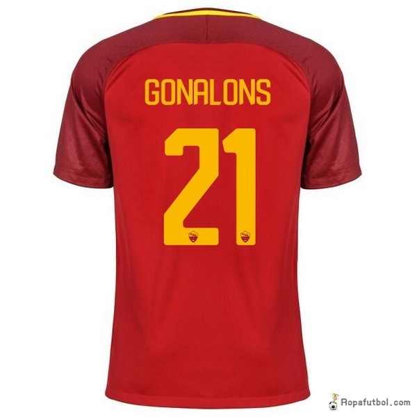 Camiseta As Roma Replica Primera Ropa Gonalons 2017/18